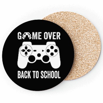 Discover game over back to school Coasters