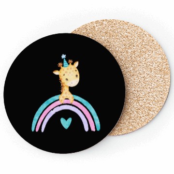 Discover Cute Colorful Giraffe Coasters