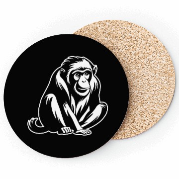 Discover Ape Face Apes Apelike Jungle Primate Coasters