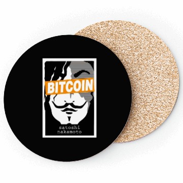 Discover Bitcoin Coin-Satoshi Nakamoto Coasters