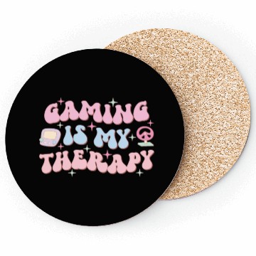 Discover Gaming Is My Therapy, Happy Game Day Coasters