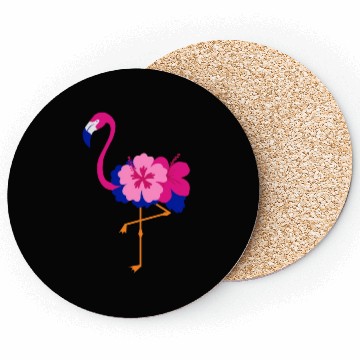 Discover Flower Flamingo Coasters