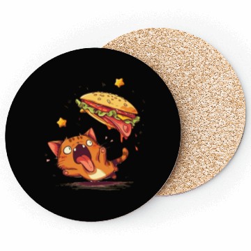 Discover Cat and Taco A Perfectly Delicious Pair Coasters
