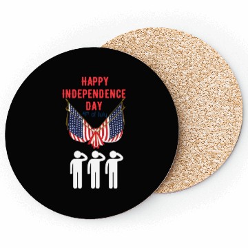 Discover Happy independence day Coasters
