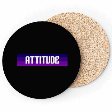 Discover Attitude 70s nature red Coasters