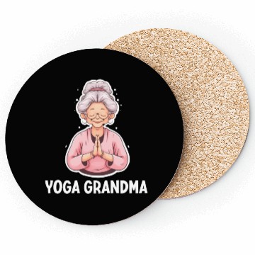 Discover Yoga Grandma Coasters