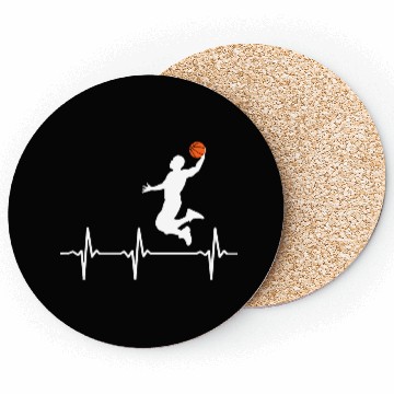 Discover Basketball Heartbeat Basketball Lover Coasters