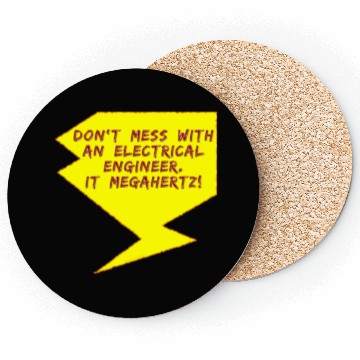Discover Lightning Bolt Electrical Engineer girl Coasters