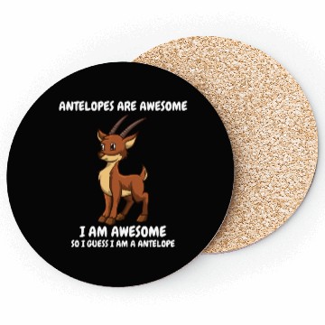 Discover Cute funny brown antelope Coasters