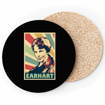 Discover Amelia Earhart Vintage Colors Coasters
