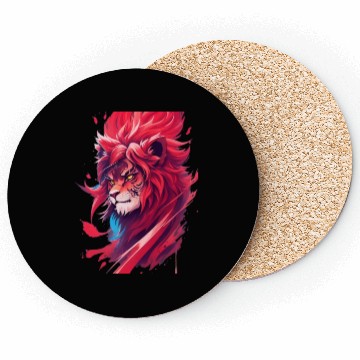 Discover Ninja lion nice Coasters Ai design