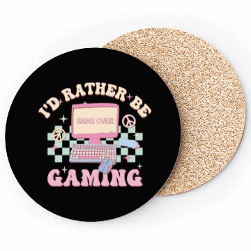 Discover I'd Rather Be Gaming, Happy Game Day Coasters