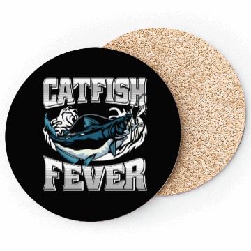 Discover Noodling Flathead Fishing Catfish Angler Coasters