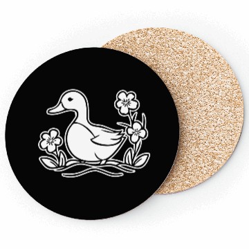 Discover Duck Bird Nature Pond Coasters