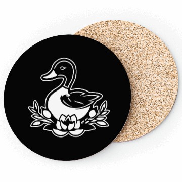 Discover Duck Bird Nature Pond Coasters