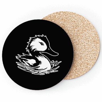 Discover Duck Bird Nature Pond Coasters