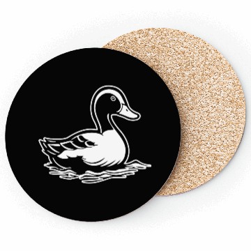 Discover Duck Bird Nature Pond Coasters