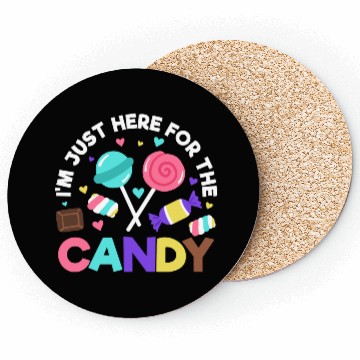 Discover Halloween Candy Trick or Treat Party quote Coasters