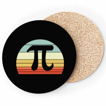 Discover Funny Pi Day Vintage Nerd Geek Pie 3.14 Coasters