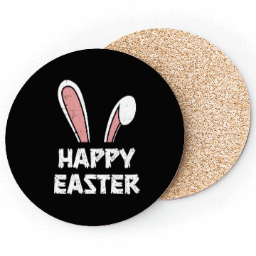 Discover Happy Easter Bunny Rabbit Ears Coasters