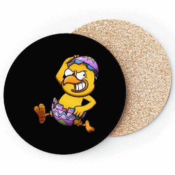 Discover Running Little Chick In An Easter Egg Coasters
