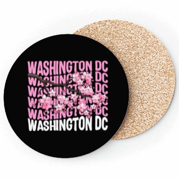 Discover Washington DC Coasters, Cherry Blossom Floral Pop