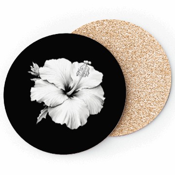 Discover Hibiscus Flower Sketch Coasters