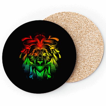 Discover Geometrical Lion Coasters