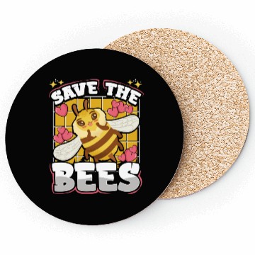 Discover Save The Bees Cute Bumblebee Coasters