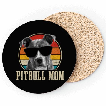 Discover Pitbull Mom Pitbull Dog Mom Coasters