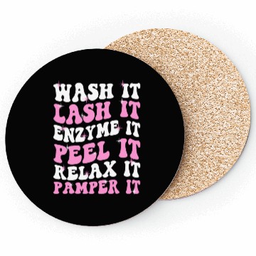 Discover Cute Licensed Esthetician Skincare Coasters