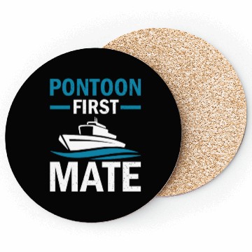 Discover Pontoon Boat First Mate Captain Coasters