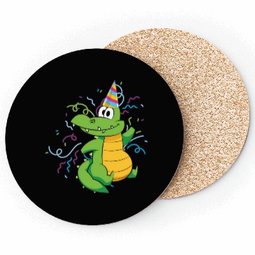 Discover Alligator Party Reptile Animal Crocodile Coasters