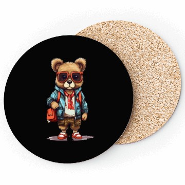 Discover Cute Bear Cartoon Coasters