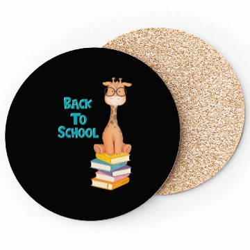 Discover Back To School Giraffe Coasters