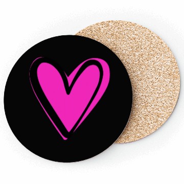 Discover Pink Heart nature Coasters