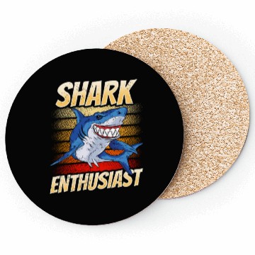 Discover Shark Enthusiast Lover Animal Sharks Teeth Coasters