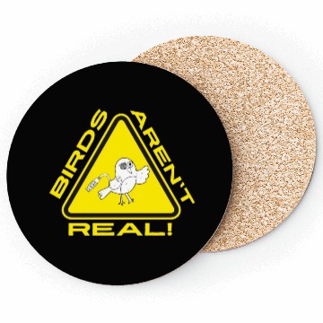 Discover Birds Aren t Real Robot Alert Sign Coasters