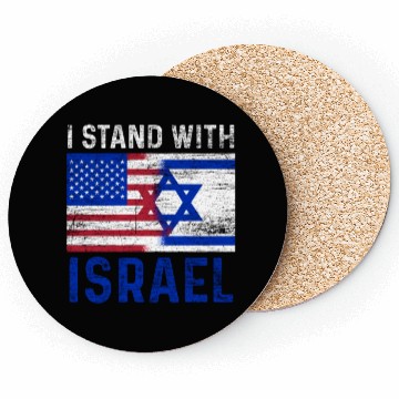 Discover Us Flag I Stand With Israel Coasters