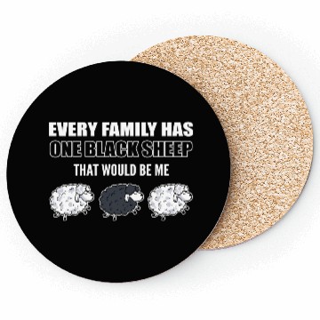 Discover Family Black Sheep Shepherd Coasters