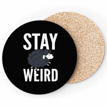 Discover Stay Weird Herdsman Coasters