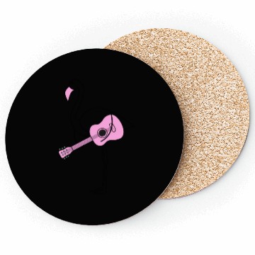 Discover Flamingo With Guitar Coasters