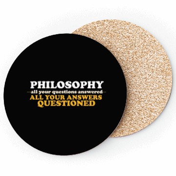 Discover Philosophy Teacher Poetry Reading Book Science Coasters