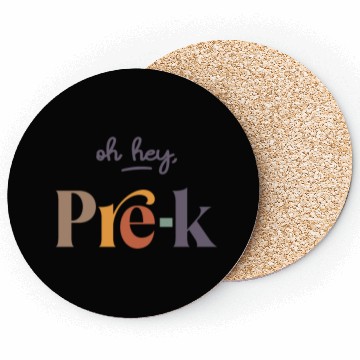 Discover Oh Hey Pre-K Teacher Student Preschool First Day Coasters