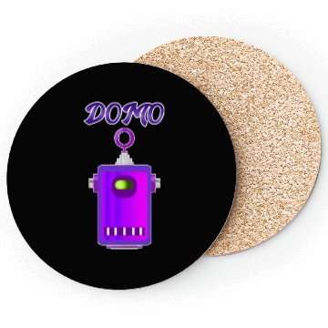 Discover Domo Robot 2 Purple 70s Coasters