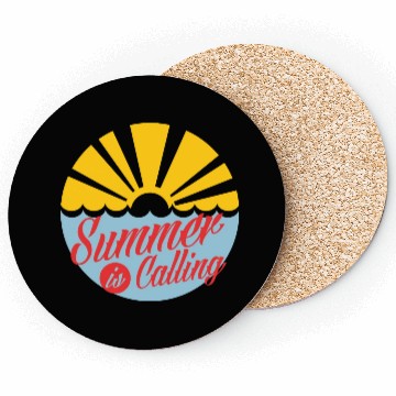 Discover Summer's Call: Embrace the Sun Coasters