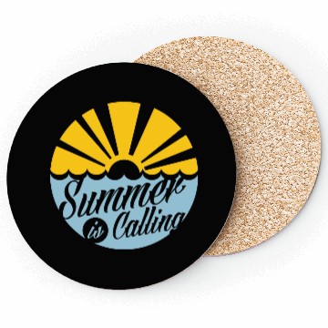 Discover Summer's Call: Embrace the Sun Coasters