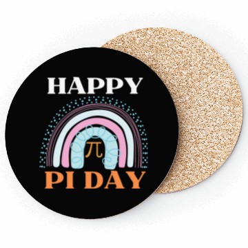 Discover Pi Day Rainbow Coasters