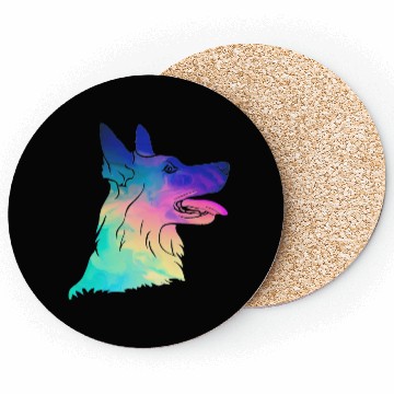 Discover Psychedelic German Shepherd Coasters