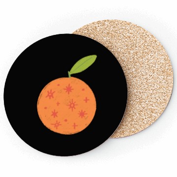Discover orange! with stars! Coasters